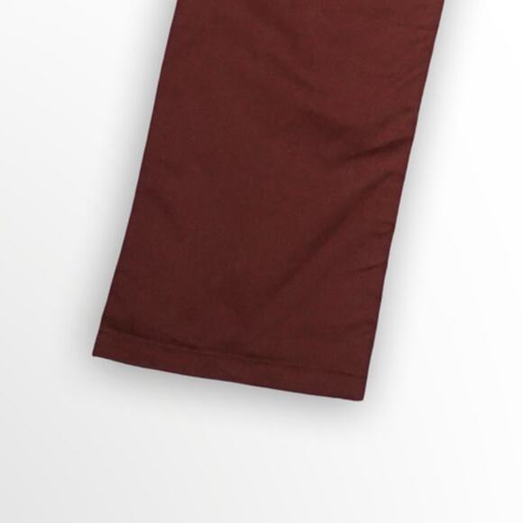 RVCA Men's Chino Pants Burgundy Maroon 38x32 Straight Slim Fit Flat Front - Picture 6 of 6